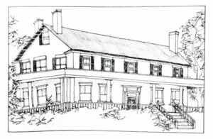 Hyde Gate, Essex, New York (Illustration by Kate Boesser for All My Houses, By Sally Lesh)