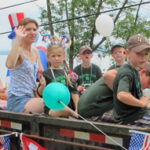 Essex Community Church Float, 4th of July parade, Essex, NY 2013