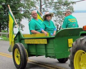 Spreading the Fun, 4th of July parade, Essex, NY 2013