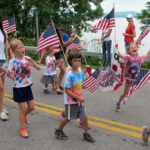 Tie Dyed Crater Clubbers, 4th of July parade, Essex, NY 2013