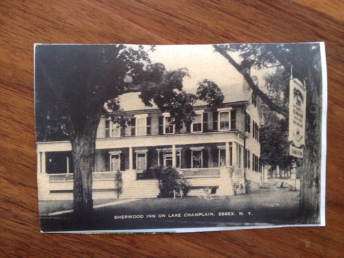 A copy of an vintage Sherwood Inn postcard which I recently received as a gift from a Crater Club neighbor.