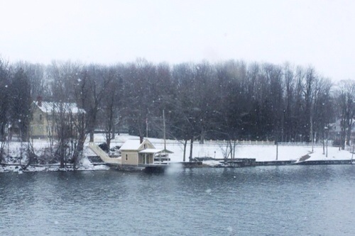 Snow Falling on Cedar Shingles: January 16, 2014 (Photo: Geo Davis)