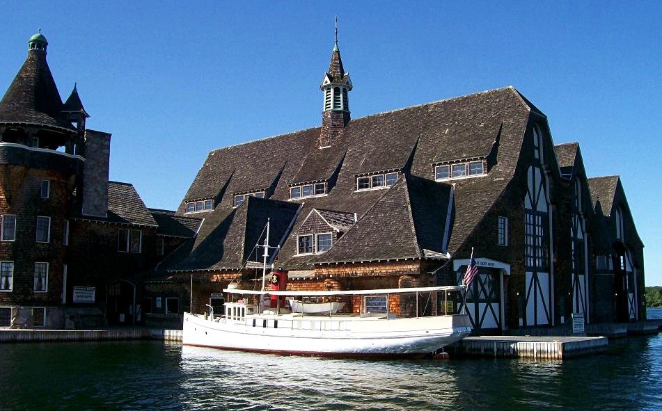 Kestrel at Boldt's Boathouse, Wellesey Island (Credit: Greater Adirondack Ghost and Tour Company)