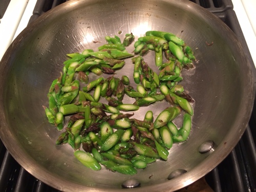 Green Eggs and Ham: garden-fresh spring asparagus (Photo: Geo Davis)