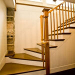 Rosslyn Stairway to Wine Cellar and Game Room (Credit: Nancie Battaglia)