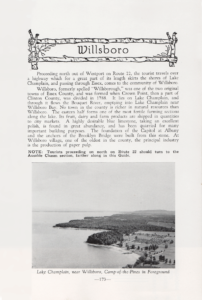 Feature on Willsboro, NY in 1949 Adirondack Guide. (Source: Adirondack Guide via David Brayden)