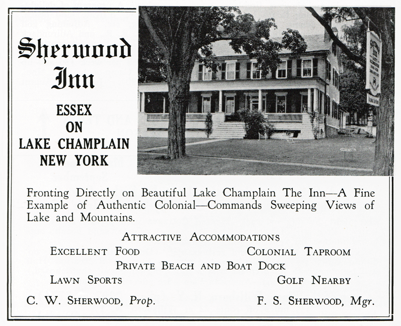 Vintage Sherwood Inn Advertisement