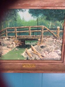 Oil painting of Old Stump Bridge in Whallons Bay by Sid Couchey (Source: Heidi Labate)