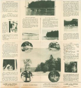 Camp of the Pines (Source: 1940 brochure)