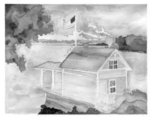 Back on March 28, 2022 I shared a whimsical watercolor illustration of Rosslyn's boathouse including some of the process. At the time I conceived of the exercise as a way to exercise my rudimentary watercolor abilities while enticing the universe to hasten the spring-to-summer transition.