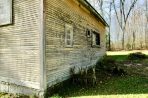 Ice House, North Side: Photograph taken by Jason McNulty on November 8, 2004 and sent to George and Susan on July 6, 2010 following his first return visit to Rosslyn, the home where he grew up, since his parents sold the property to us.