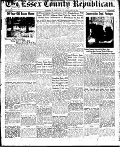 Favored by Fortune: Sherwood Inn Flashback (Source: Essex County Republican (Keeseville, N.Y.), March 29, 1946, Page 1)