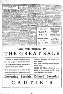 Beekeeper Rendezvous 1924: Original news clip from August 29, 1924 Lake Placid News about event held at Rosslyn (aka Hyde Gate Farm).