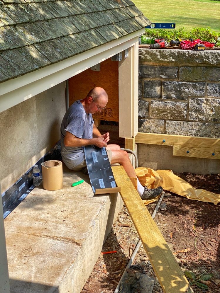 Deck Rebuild 2022: David framing (Source: Geo Davis)