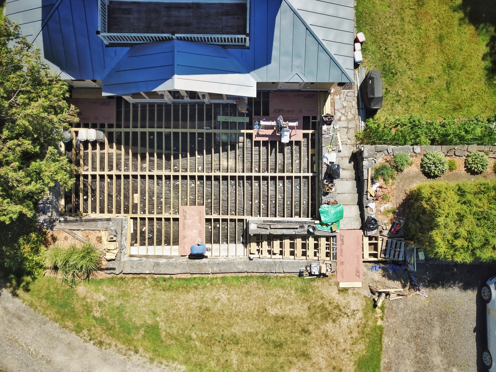 Deck Rebuild 2022: framing aerial (Source: Geo Davis)