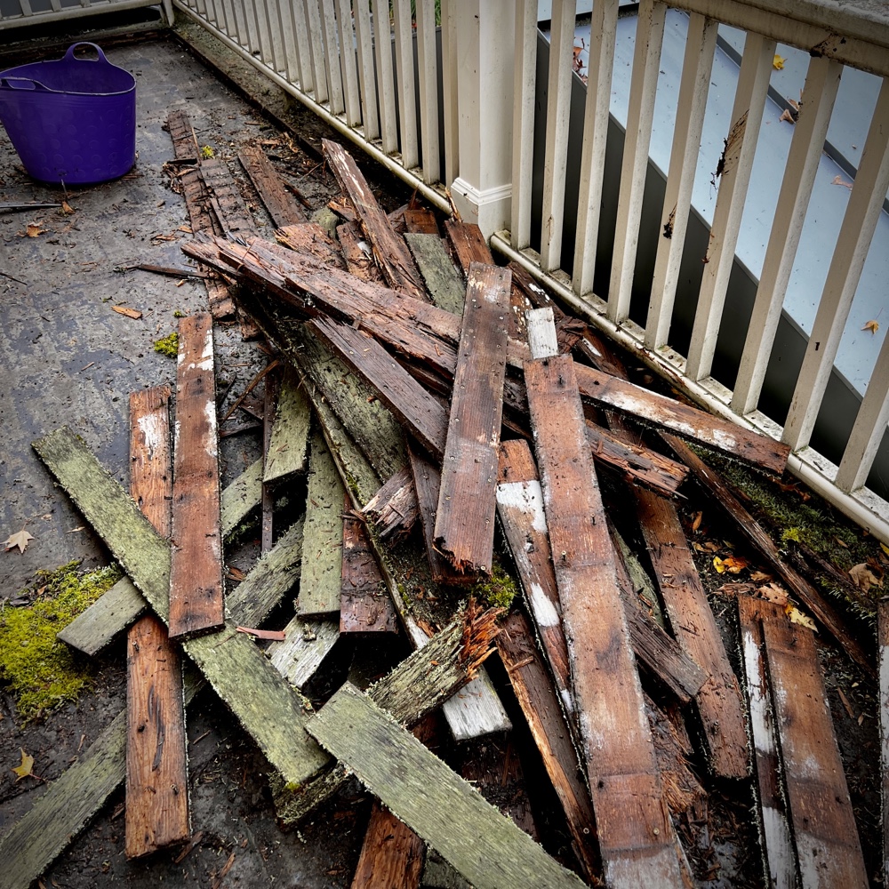 Undecking the Balcony (Source: R.P. Murphy)