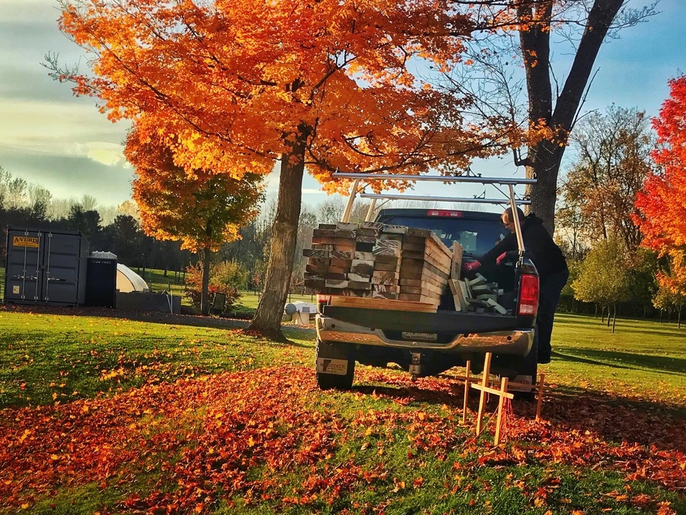 Local Lumber Arrives (Source: R.P. Murphy)