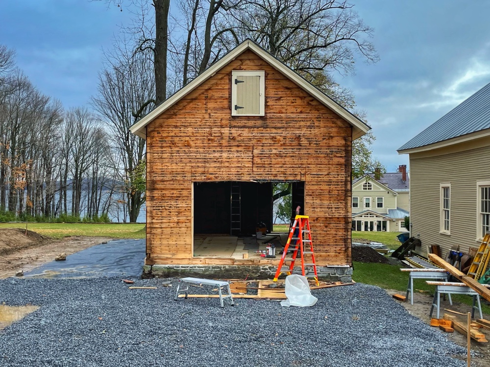 Icehouse, West Elevation, November 11, 2023 (Source: Eric Crowningshield)