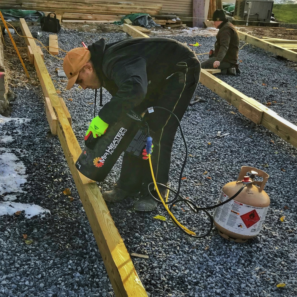 Carrier Beams Installed for Icehouse Deck