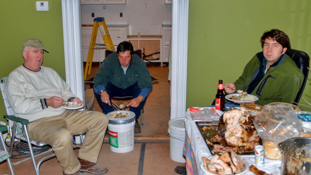 2007 Thanksgiving Remembered: Larry, Jamie, and me (Photo: Geo Davis)