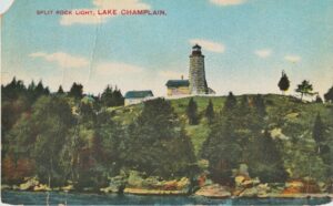 1910 postcard depicting Split Rock Lighthouse (Photo: Kathryn Reinhardt)