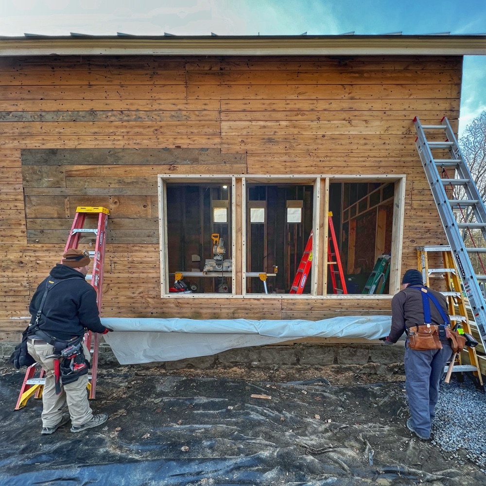 Icehouse Apertures and Transparency: covering up new apertures (Photo: R.P. Murphy)