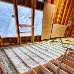 Icehouse Insulation Installation Progress (Photo: R.P. Murphy)