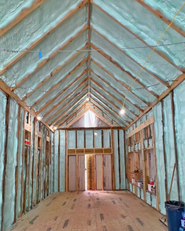 Insulation Installation Completed by Adirondack Spray Foam (Photo: R.P. Murphy)