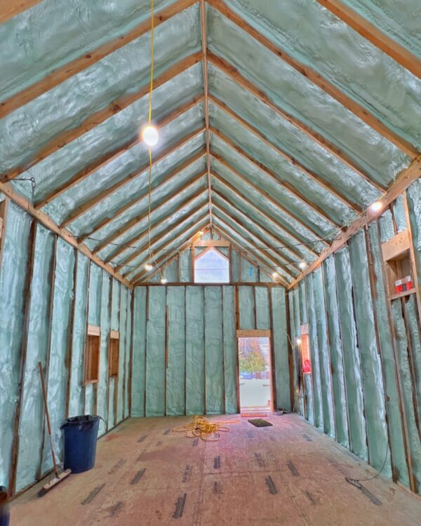 Insulation Installation Completed by Adirondack Spray Foam (Photo: R.P. Murphy)