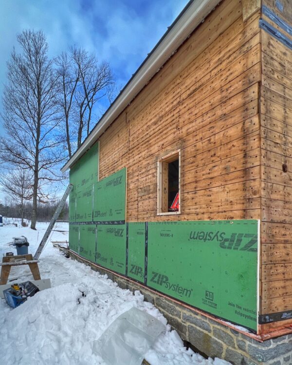 ZIP System installation on south elevation (Photo: R.P. Murphy)