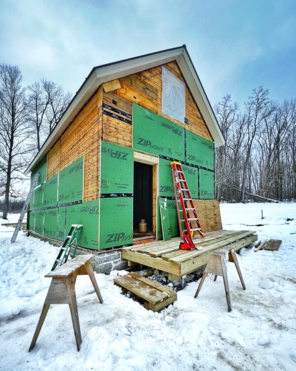 ZIP System installation on south and east elevations (Photo: R.P. Murphy)