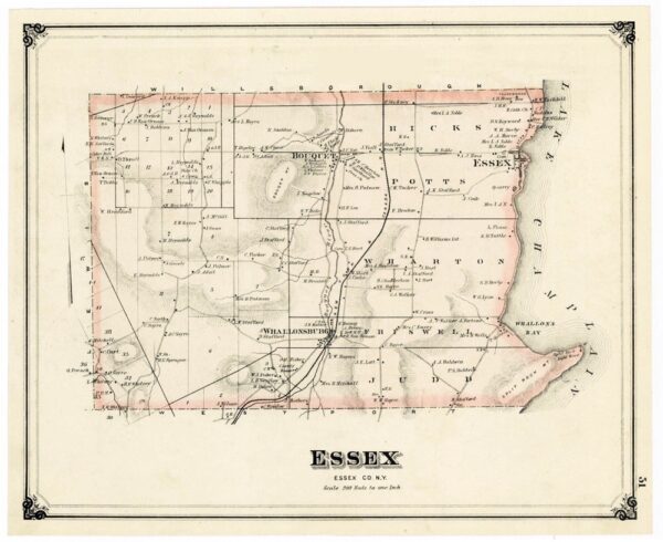 Toward a Poetics of Essex, circa 1876 (Source: OW Gray Atlas of Essex County)