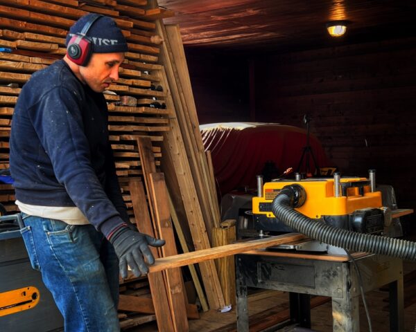 Tony Upcycling Garapa Decking (Photo: R.P. Murphy)