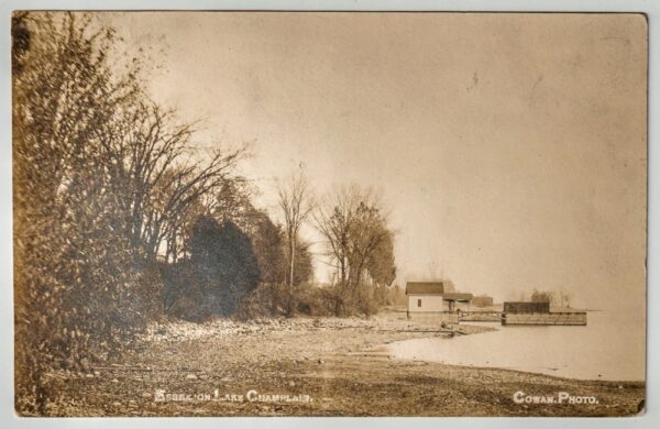 Boathouse with Coal Bin on Pier (Antique Postcard)