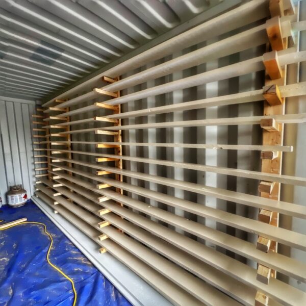 Makeshift Workshop in Storage Container (Photo: R.P. Murphy)