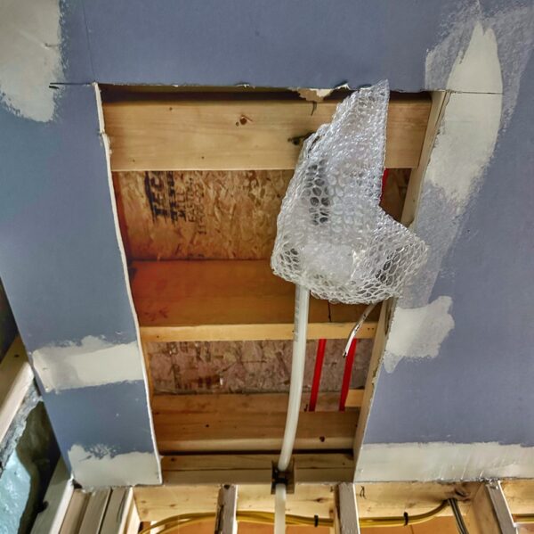 Ceiling Sheetrock Incomplete Again (Photo: Geo Davis)