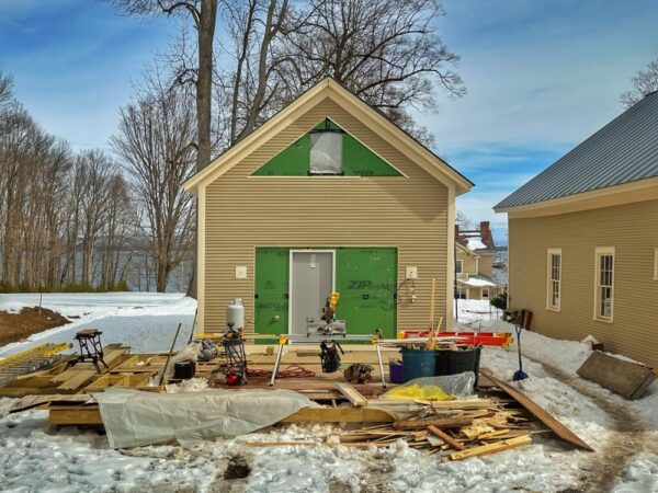 West Elevation Clapboard Installation Complete (Photo: Geo Davis)