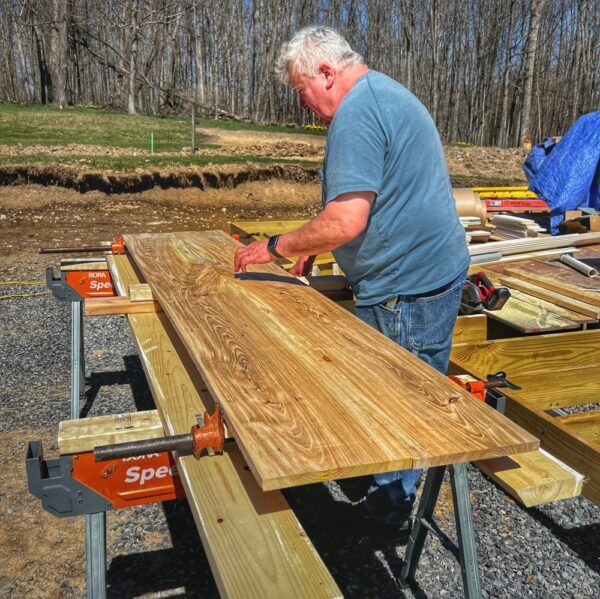 Peter Conjoins Charactered Boards for Threshold (Photo: R.P. Murphy)