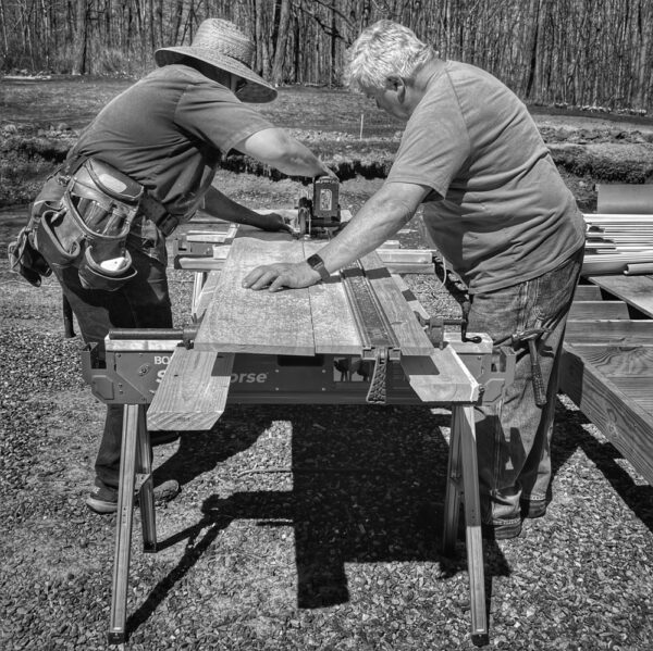 Supi and Peter Fabricate a Charactered Threshold (Photo: R.P. Murphy)