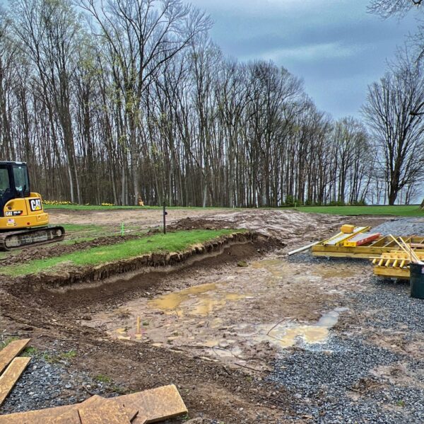 Excavating Old Tennis Court (Photo: R.P. Murphy)