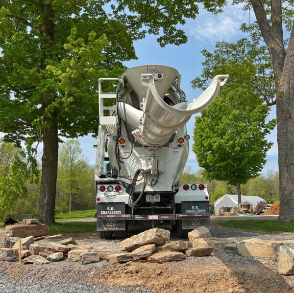 Concrete Truck Arrives (Photo: R.P. Murphy)