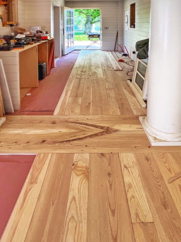 Installing Variable Width Flooring (Photo: R.P. Murphy)