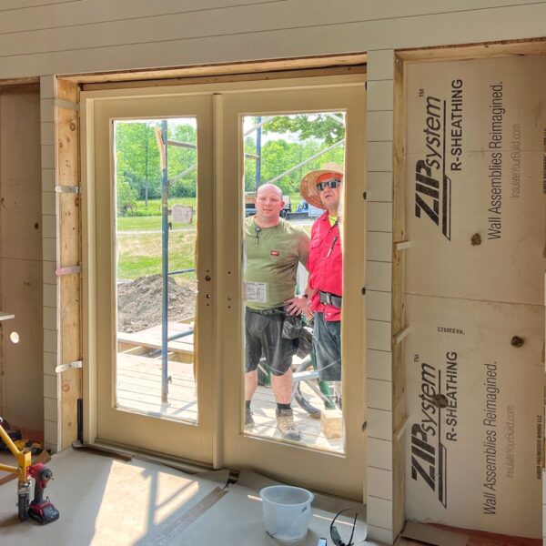 Installing West Elevation Doorway (Photo: R.P. Murphy)