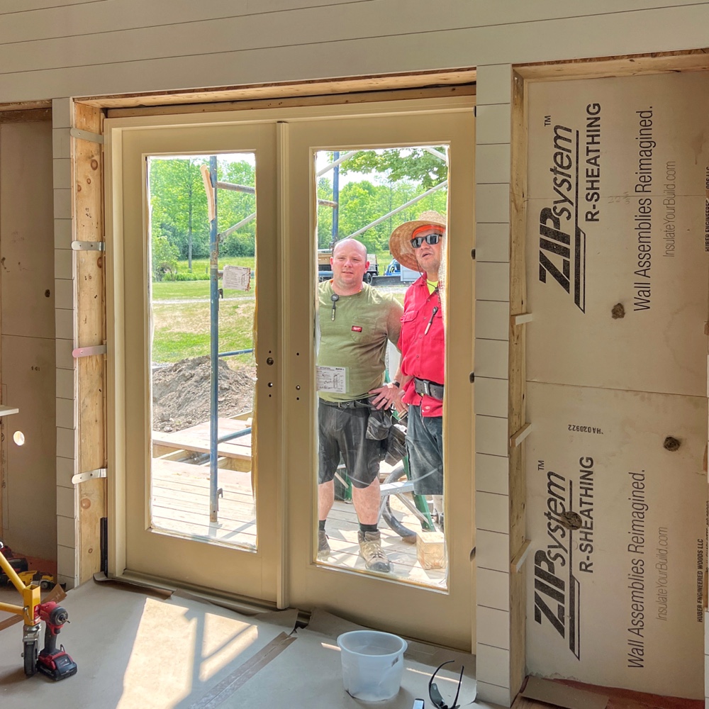 West Elevation Doorway Installed