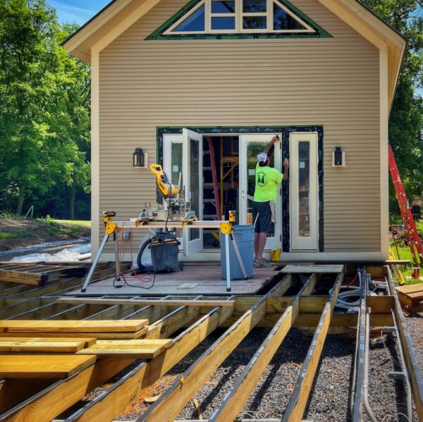 Icehouse West Deck, Pre-Decking (Photo: R.P. Murphy)