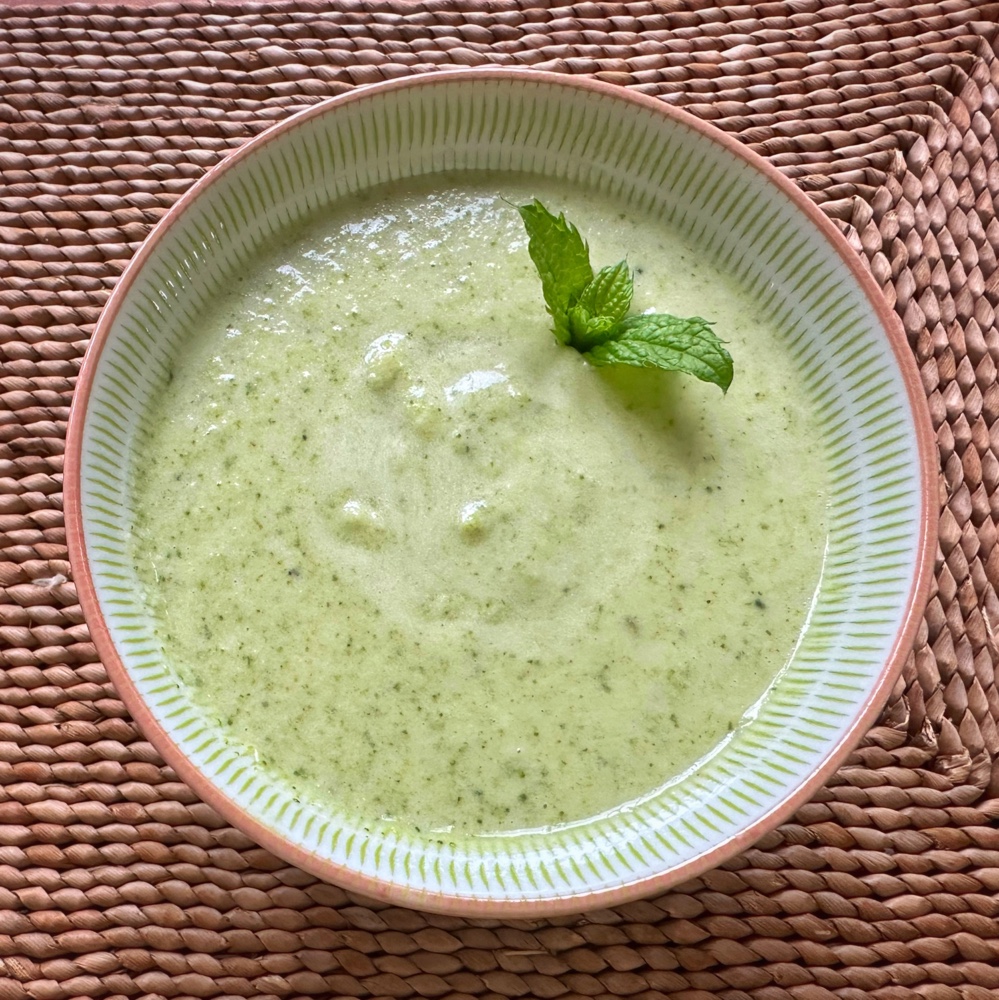 Chilled Dairy Free Broccoli Soup