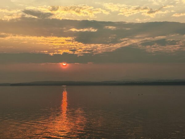 Smoky Sunrise Over Lake Champlain (Photo: Geo Davis)