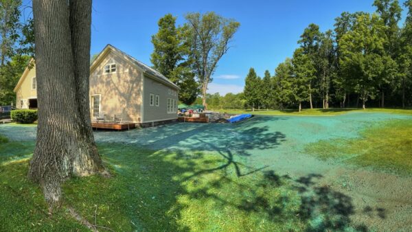 Hydroseeding Icehouse Lawn (Photo: Geo Davis)