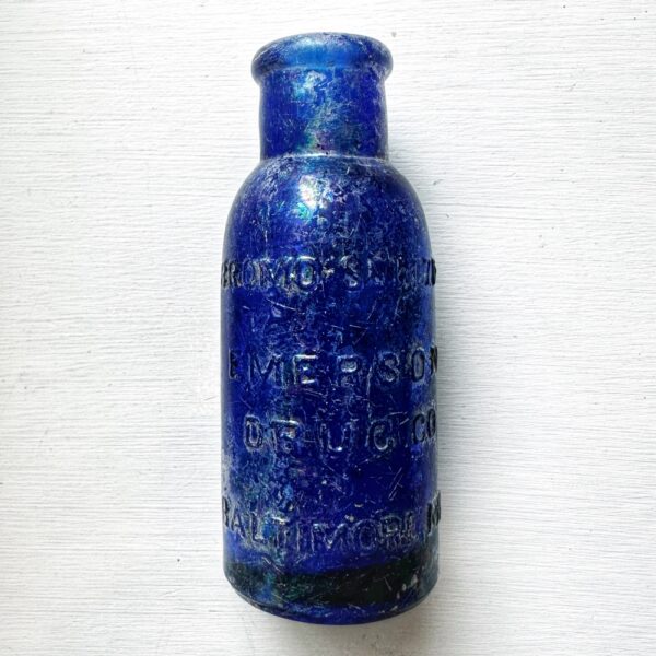 Rhyming Relics: Bromo-Seltzer bottles (Photo: Geo Davis)