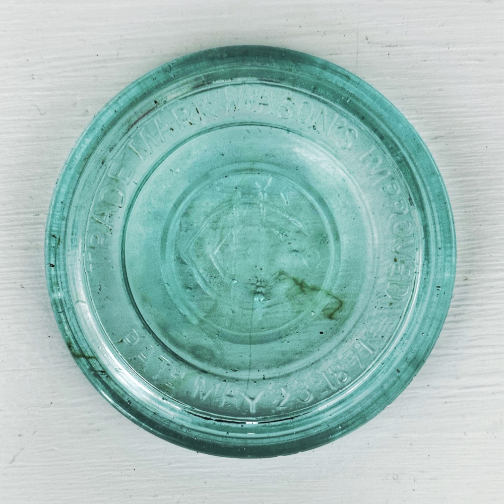 Rhyming Relics: Mason's Improved glass canning lid (Photo: Geo Davis)